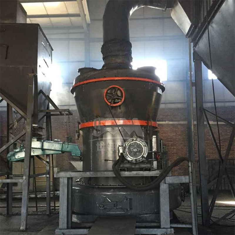 Modern vertical roller mill installation in gypsum processing plant