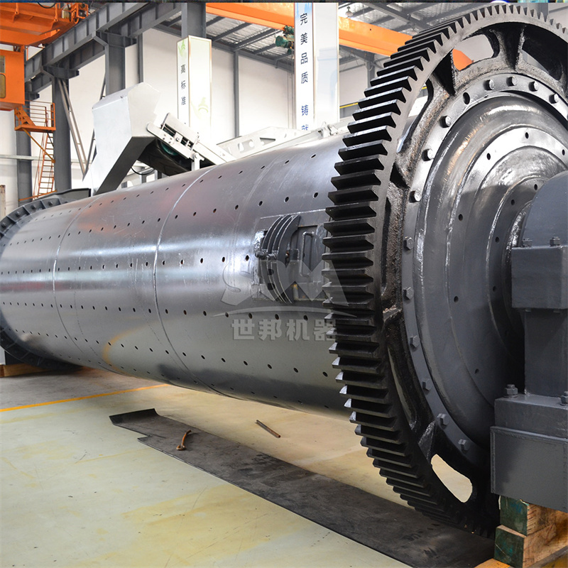 Ball mill grinding chamber processing marble material