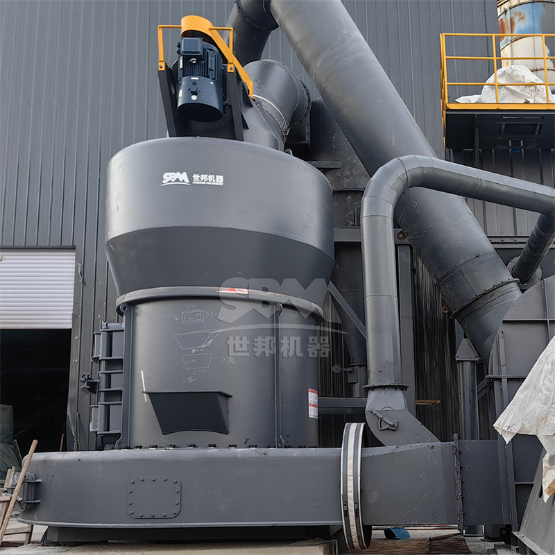Industrial kaolin processing plant with milling equipment