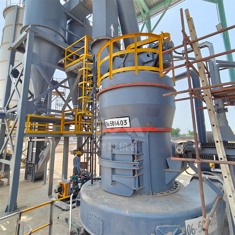 Industrial roller mill in a cement plant