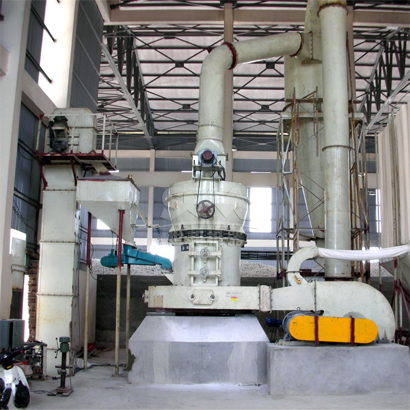 Vertical roller mill in operation at a mining site