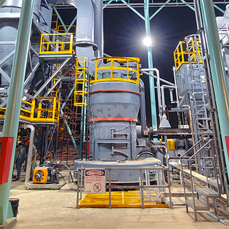 Gypsum powder production line for acoustic panels