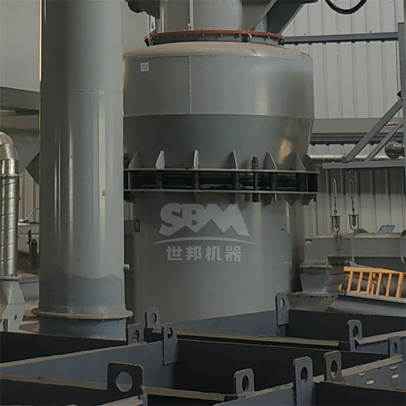 Particle size distribution chart for gypsum